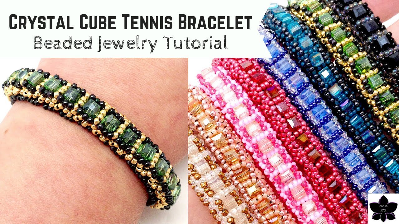 Beach Bracelets with Silver Cube Beads