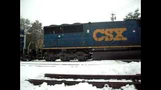 CSX Number 8764 Mix Train Near Scenectady New York