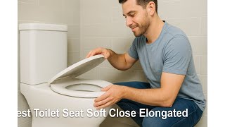 🚽 Best Toilet Seat Soft Close Elongated | Gerber Elongated Toilet Seat with Cover 🚽 screenshot 2