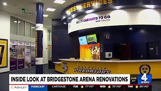 Inside look Bridgestone Arena renovations