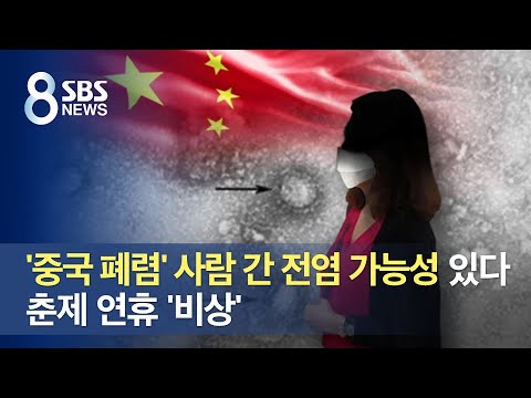 &amp;#39;중국 <strong>폐렴</strong>&amp;#39; 사람 간 <strong>전염</strong> 가능성 있다…춘제 대이동 &amp;#39;비상&amp;#39; / SBS