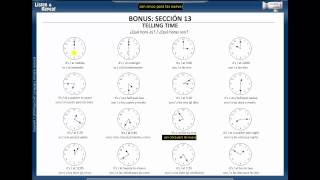 Visual Link Spanish: Bonus Section Lesson 14