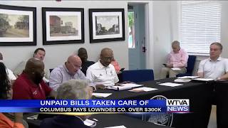 Unpaid bills dispute between Columbus and Lowndes County resolved