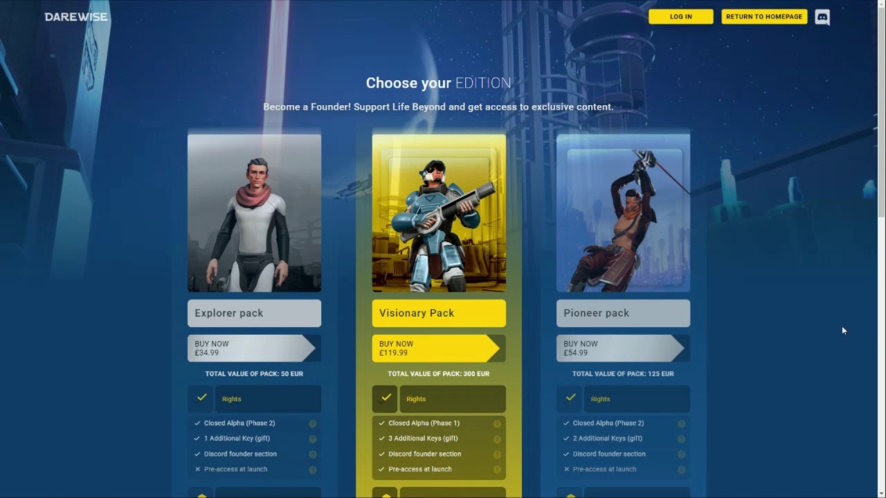 LIFE BEYOND is using Dmarket for item trading