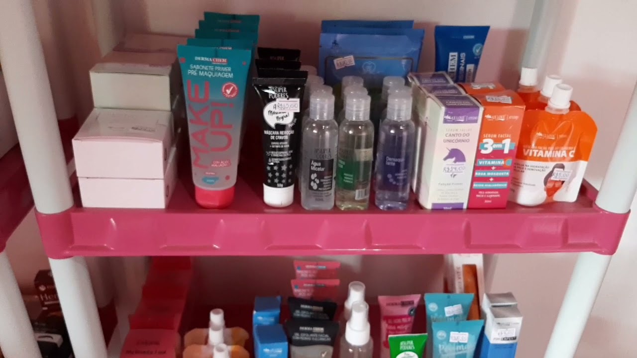 TOUR PELA MINHA LOJA DE MAQUIAGEM EM CASA. 😍🛍