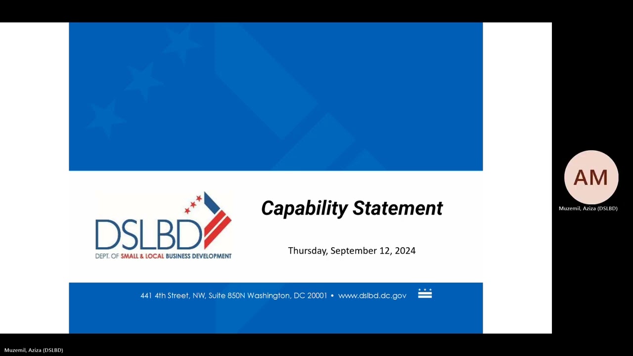 District Connect '25 Prep Part I Capability Statement