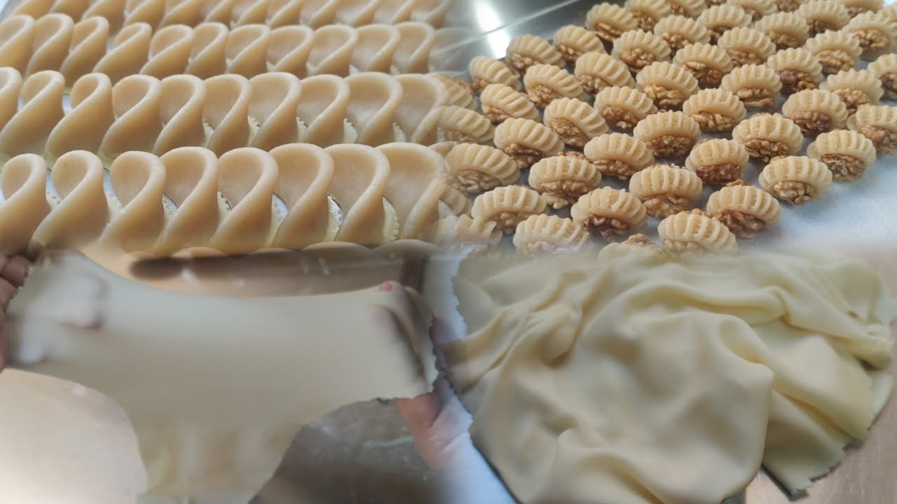 تحت طلبكم  عجينه👌🏻 حلويات اللوز المعتمده عندي في كل طلبيات اكثر من رائعه 🇲🇦🇲🇦