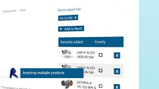 Systemair DESIGN plugin for Revit | Inserting multiple products