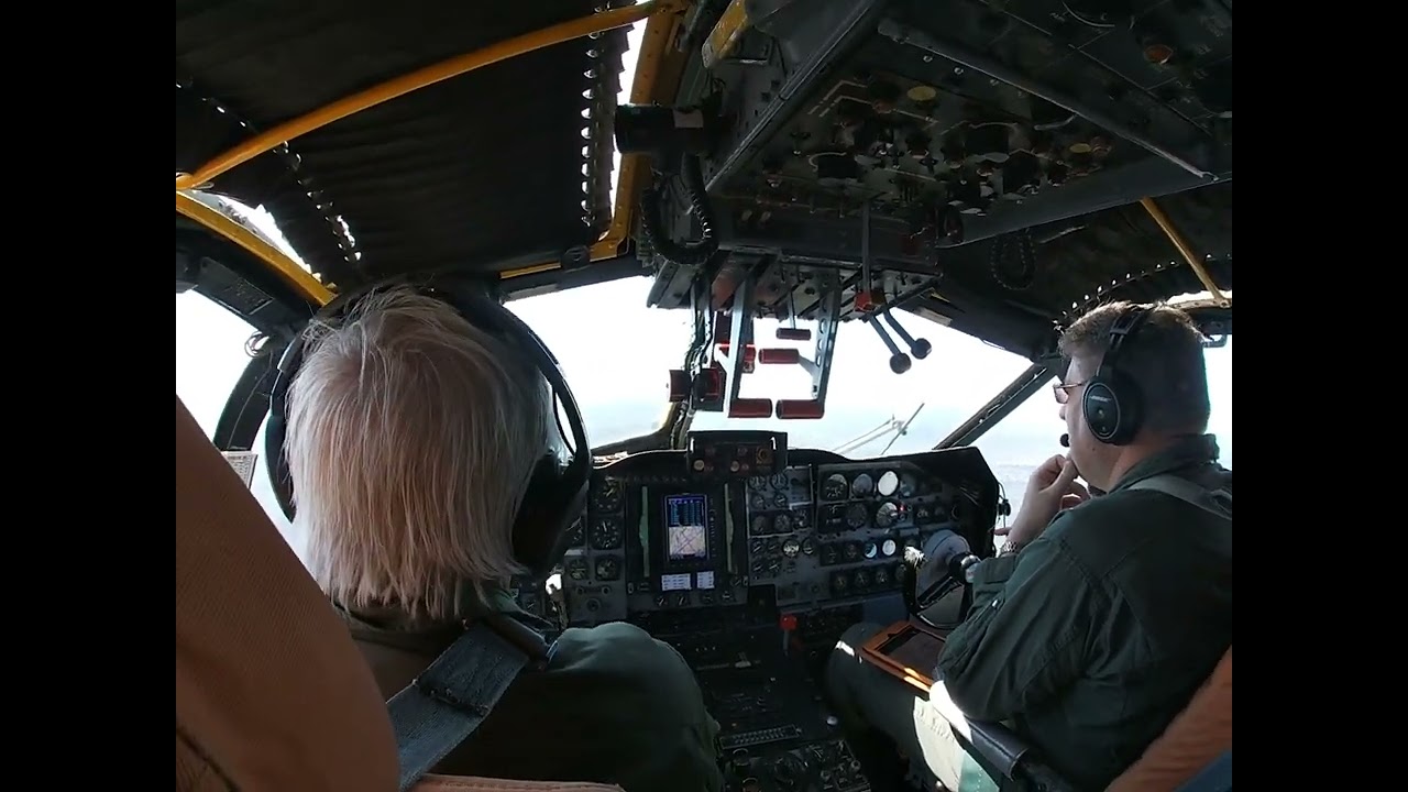 Cockpit view from Lockheed Neptune