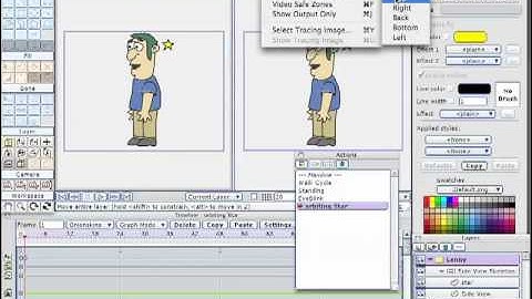 07 18. Actions Depth Sorting pt. 1-Anime Studio Pro Tutorial For Beginners