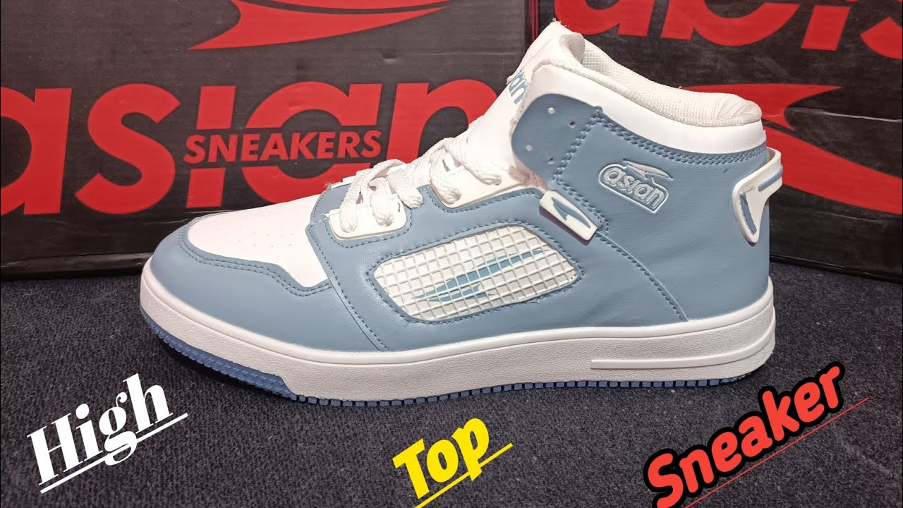1 Pair Kids High Top Casual Sport Shoes, Suitable For Daily, Leisure, Running, Outdoor Sports, Skateboarding, Solid White Color