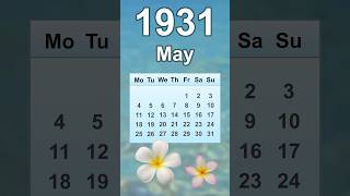 May 1931 Calendar May 1931 Calendar