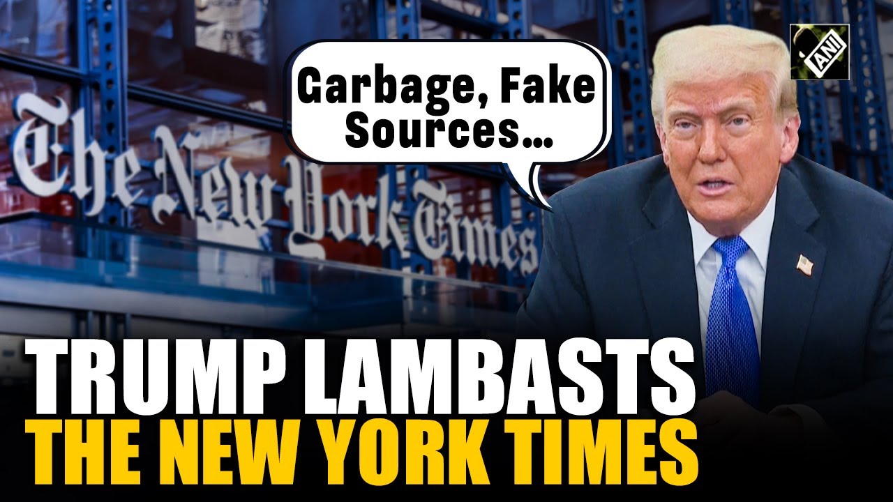 „Gunoi…, surse false…”, a criticat președintele american Trump pe The New York Times, comparându-l cu CNN