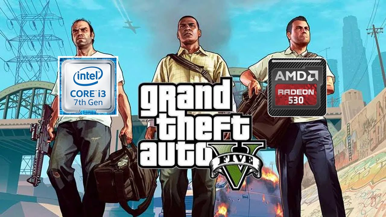 GTA 5 on i3 7020U, 8gb ram, AMD Radeon 530, Fps Benchmark