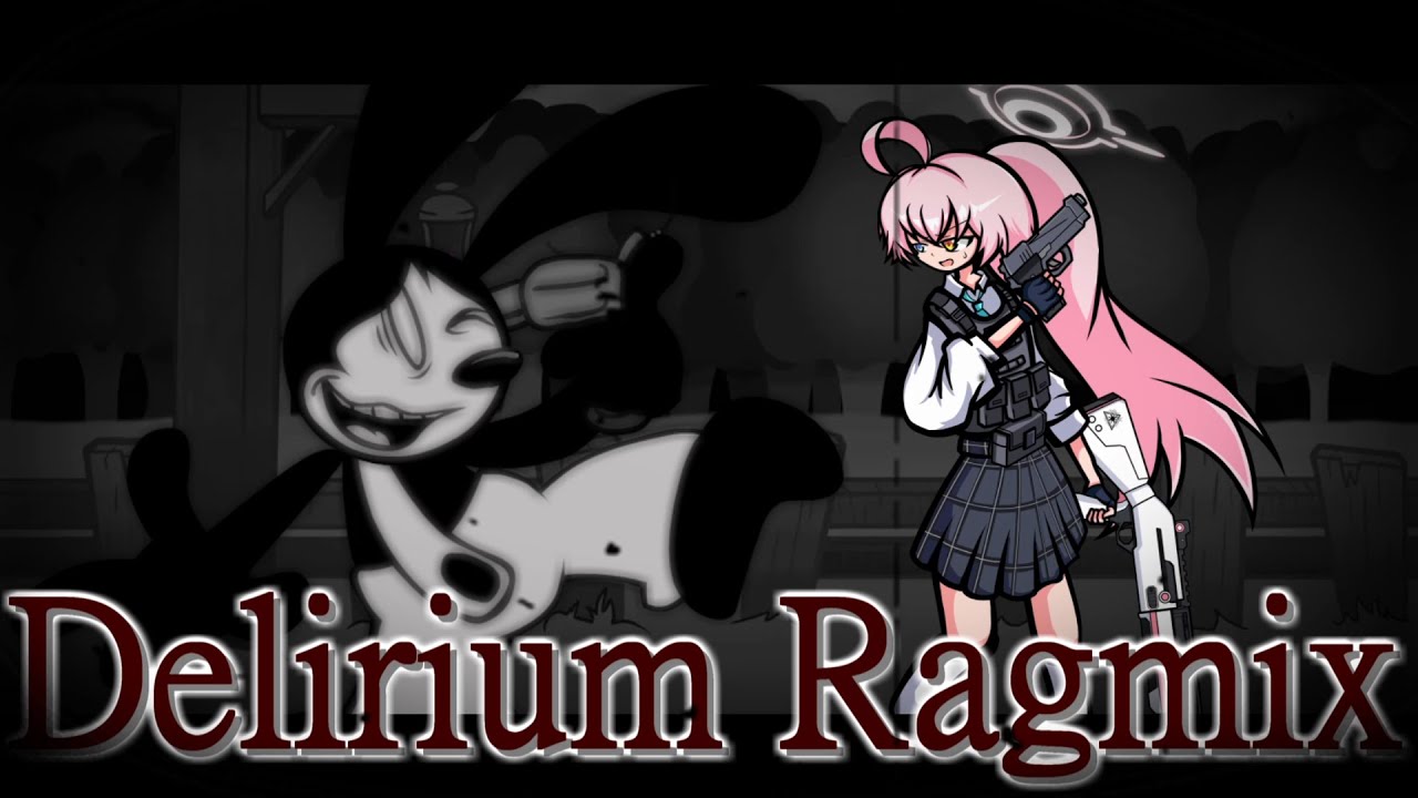 【FNF】Delirium Ragmix but Oswald and Hoshino(Battle) sings it【Blue Archive / ブルアカ】