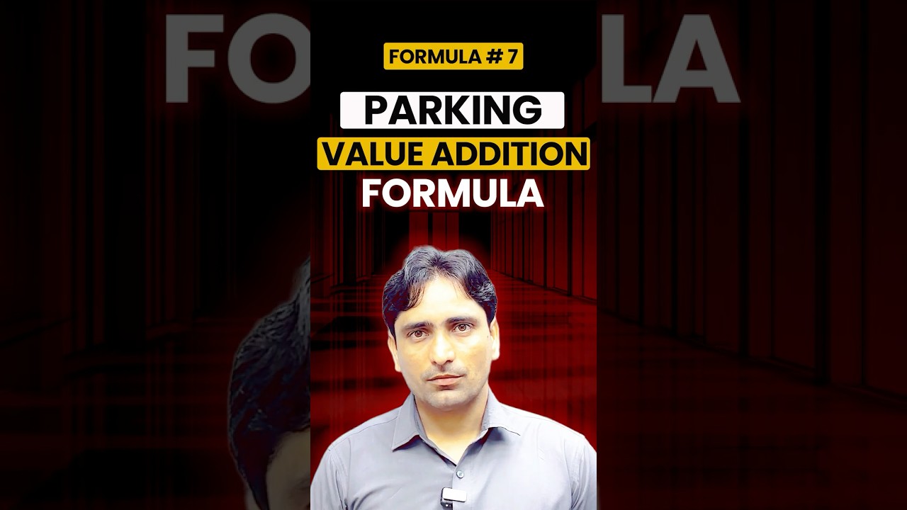parking value addition formula | real estate investment secret