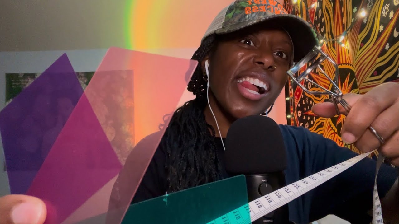 ASMR for Short Attention Spans {eyelash curling, mouth sounds, focus games}