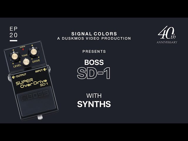 BOSS SD-1 (SD-1-4A) Super Overdrive 40th Anniversary Demo w
