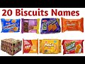 20 बिस्कुट के नाम सीखें | 20 biscuit Names in English for Kids Vocabulary Learning