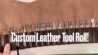 How to Make A Leather Tool Roll - How To Create A Simple But Effective Leather Tool Roll #barryking
