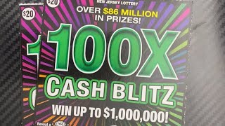 💰More 100X Cash Blitz! Last 4 Tickets of the Pack! $80 Session NJ Lottery💰