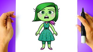 How to DRAW DISGUST - Inside Out 2