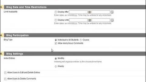 Create A Blog / Blackboard Tutorial
