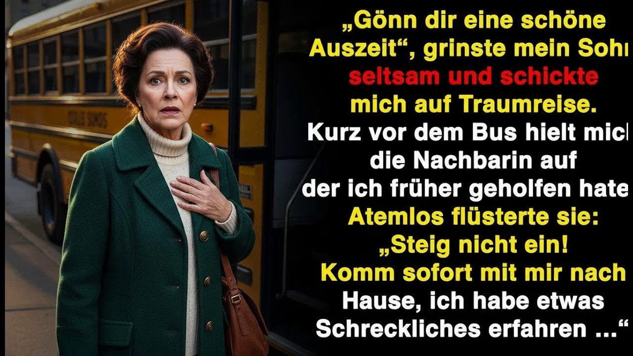 Felix lächelte, als er seiner Mutter den Reiseplan gab. Dieses Lächeln war zu breit, seine Augen zu still. Der Koffer im Flur war viel zu leicht für zwei Wochen. Das Taxi kam zu früh. Und dann...