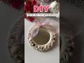 🌸 DIY Thread Mirror Frame | Aesthetic Wall Decor #shorts #viralshort #diy #trending