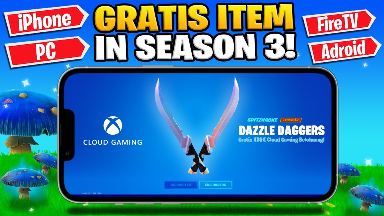 Fortnite Dazzle Daggers Pickaxe: How to unlock via Xbox Cloud