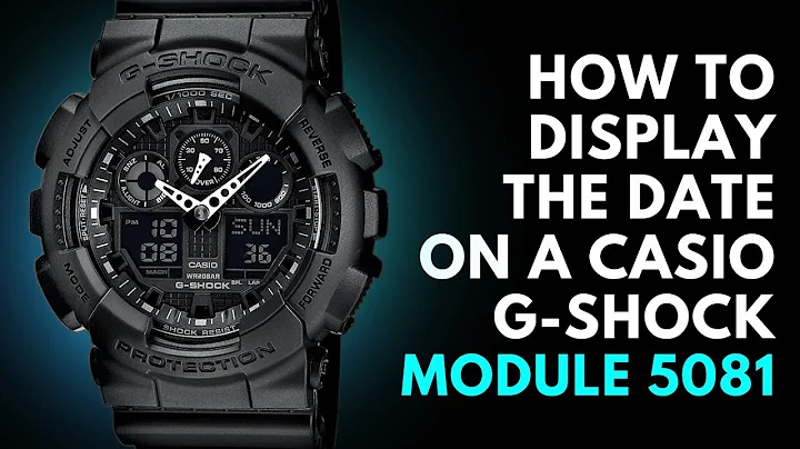 How to display the date on a Casio G Shock Module 5081 Watch