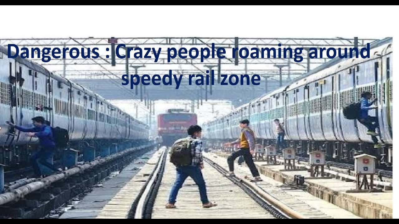 Miraculous escape | Man escaped narrowly during high speed train crossing | back to back crossings