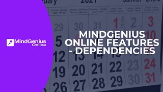 MindGenius Online Features - Timeline Dependencies