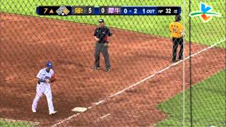 20130824-1 CPBL 象VS犀牛 7上 周董敲出雙殺打