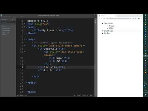 NPAWEB unordered lists