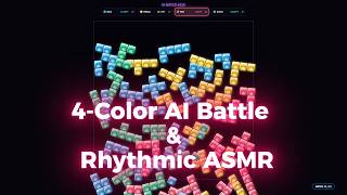 Block Territory | 4-Color AI Battle & Rhythmic ASMR | ブロックゲーム #1 screenshot 2