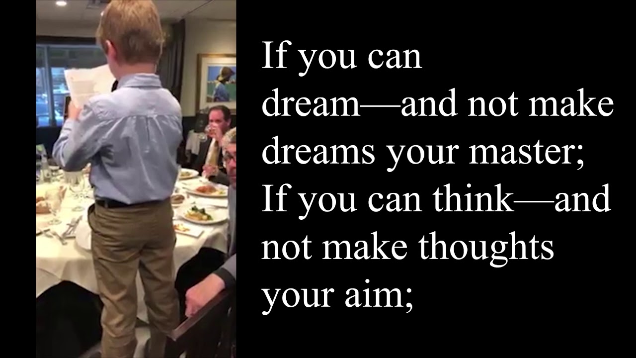 Albert reading "If" YouTube