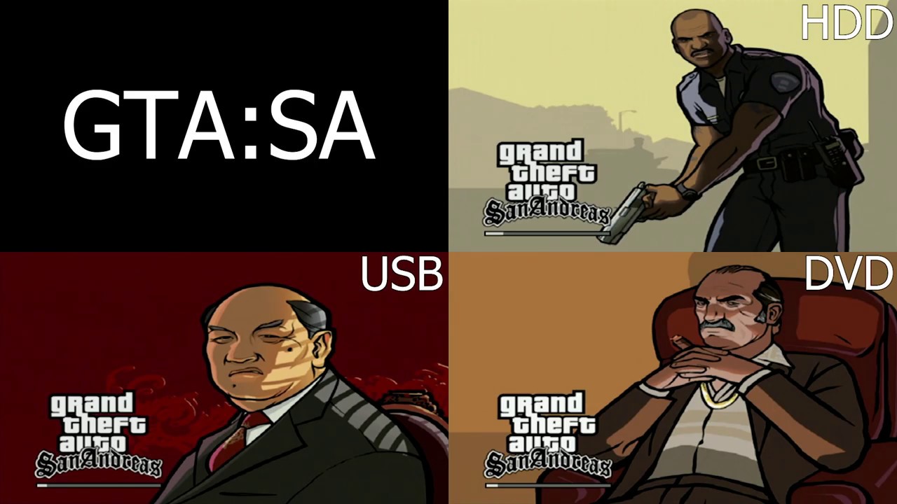 PS2 HDD,USB,DVD loading time comparison YouTube