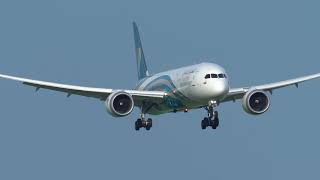 Oman Air 787 A40Sc Paris Charles De Gaulle Cdg Plane Spotting Heavy Landings Summer 2019