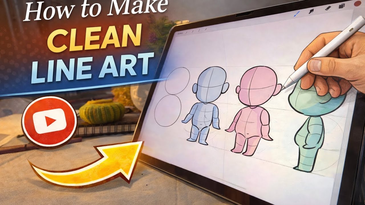 How to draw clean Line Art? 