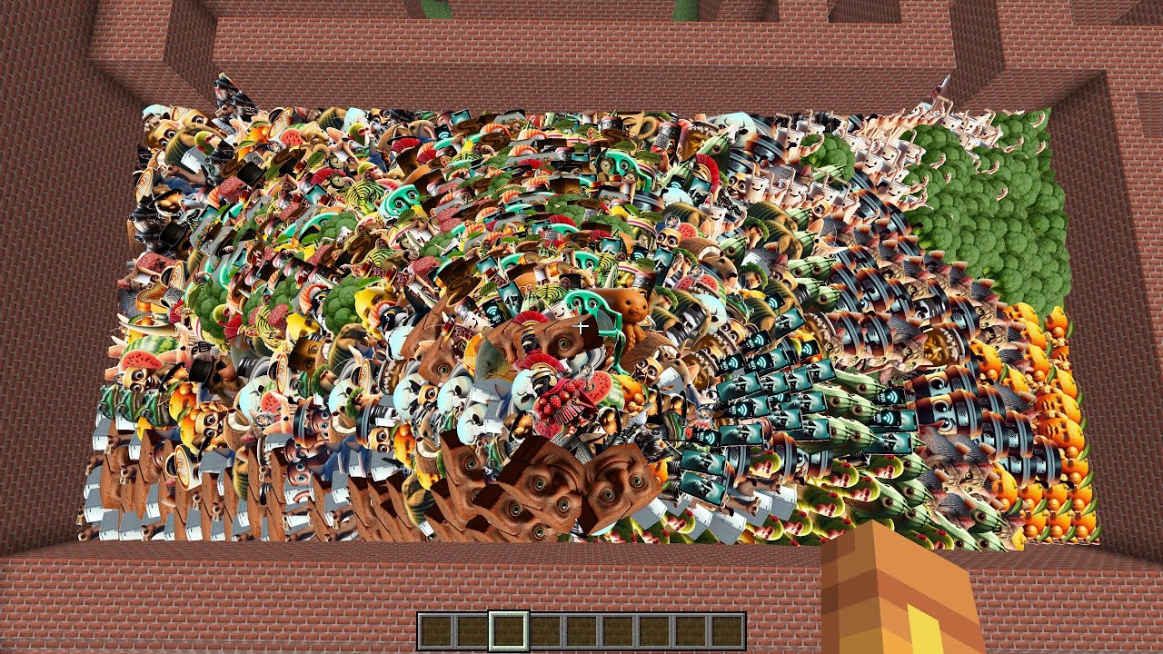 Too Much ALL OLD & NEW Cursed Brainrot Nextbots in GMOD MAZE in MCPE