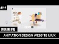Coding animation website UIUX design path 2 .2 – series learning animation website in template
