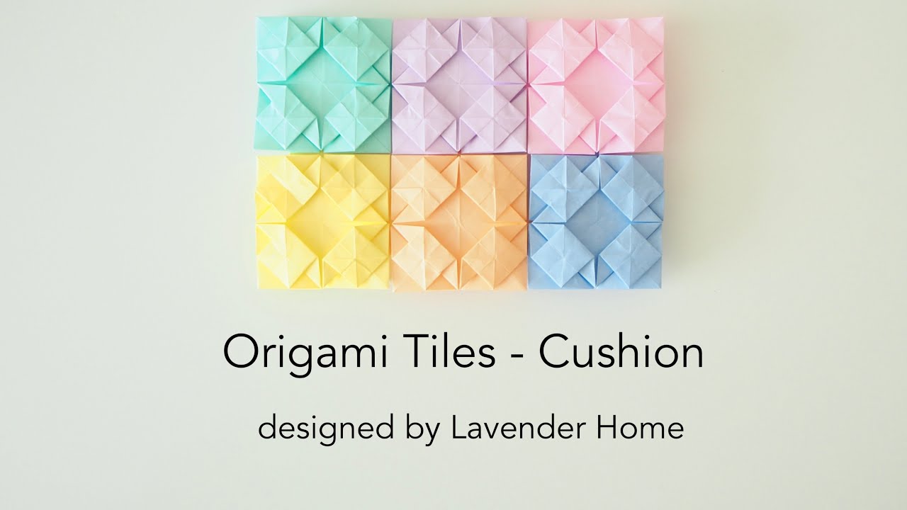 Origami Tiles - Cushion designed by Lavender Home