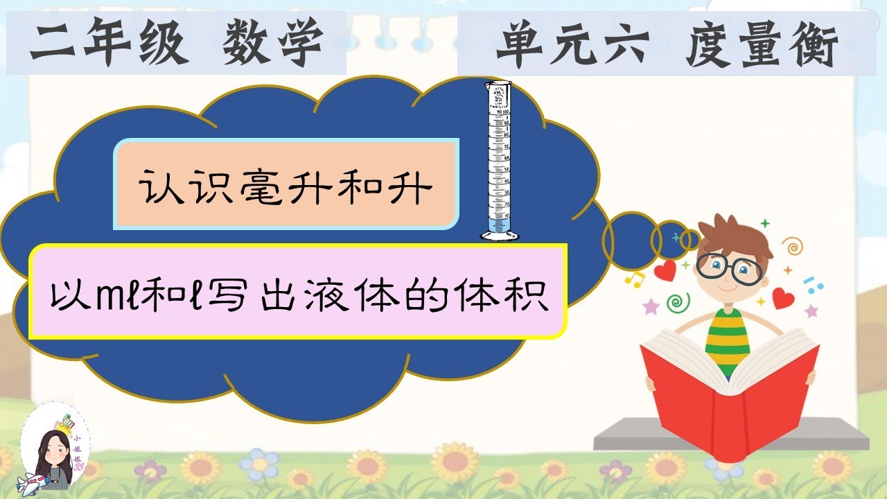 二年级 KSSR Semakan 数学 单元六 度量衡【认识毫升和升】【以 mℓ 和 ℓ 写出液体的体积】