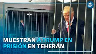 ¿Trump tras las rejas? Instalación publicitaria causa revuelo en calles de Irán