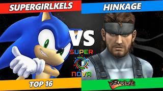 Supernova 2026 - SuperGirlKels (Sonic) Vs. hinkage (Snake) Smash Brawl - SSBB screenshot 1