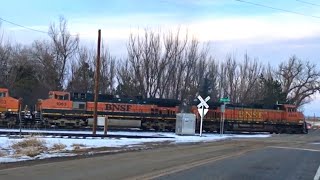 Seven Engine Manifest Train with 1063 BNSF H-1