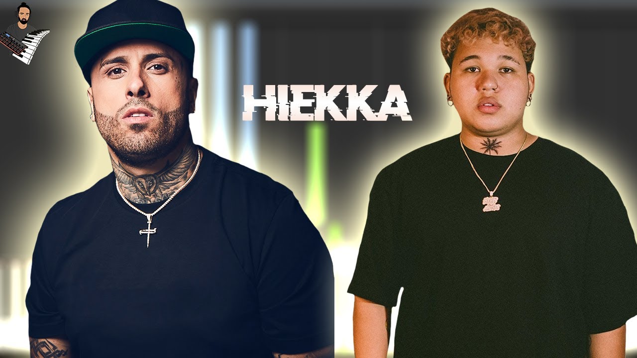 Nicky Jam x Beéle - Hiekka | Instrumental Piano Tutorial / Partitura / Karaoke / MIDI