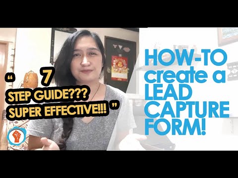 HOW-TO Create a Lead Capture Form - YouTube