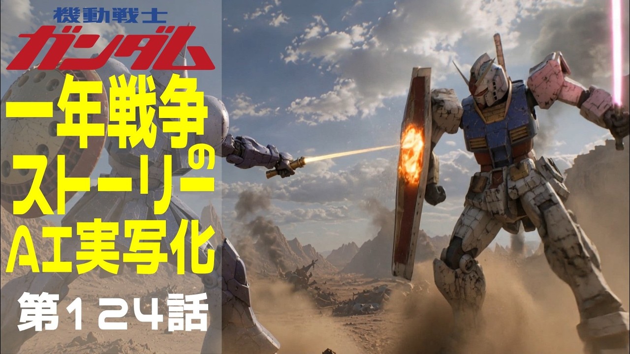 AI実写化ガンダム一年戦争ストーリー 第124話 誰の為に #ガンダム#ギレンの野望 #一年戦争